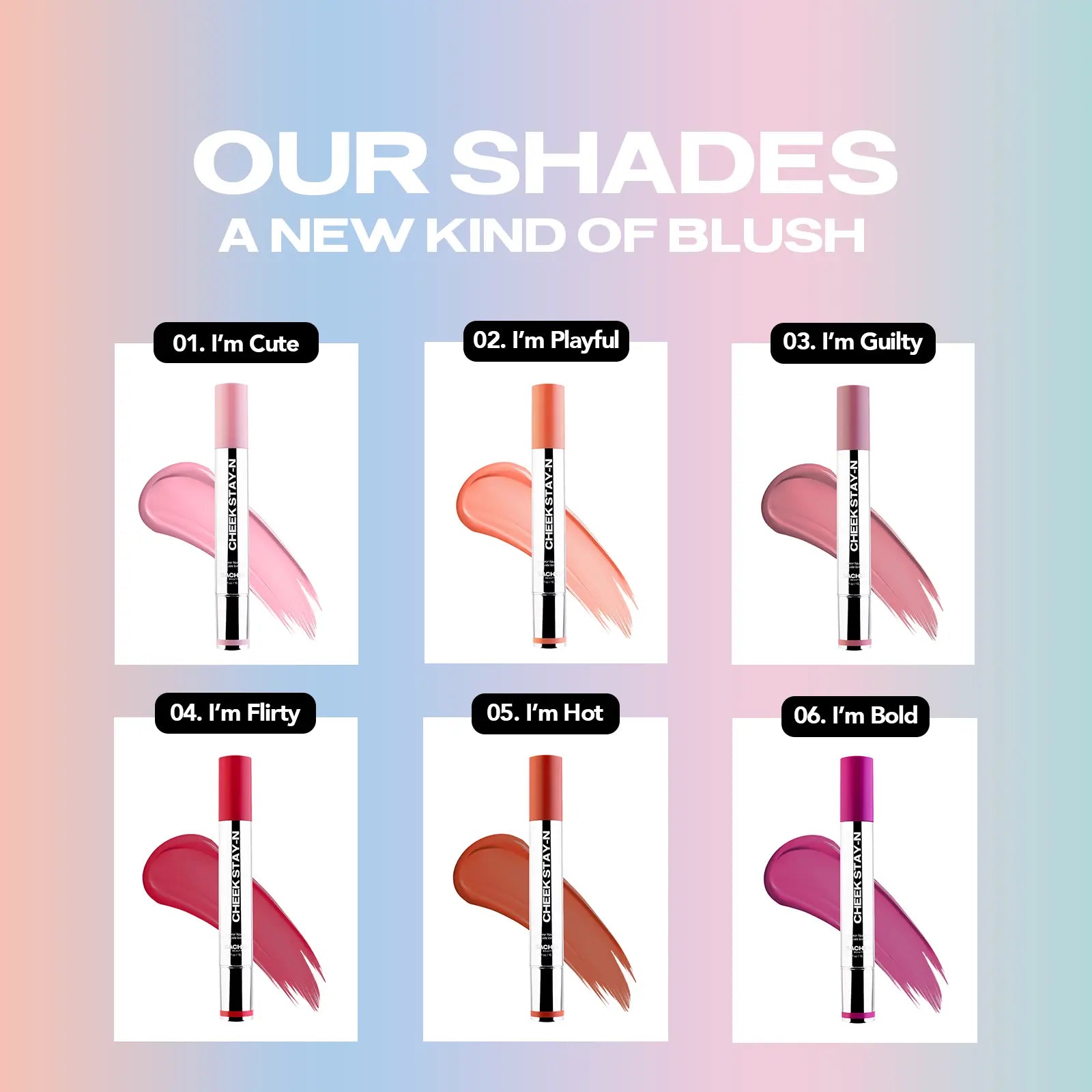 Sacheu Cheek STAY-N - All-Day Liquid Blush - Long-Lasting, Buildable, Ultra-Blendable Blush