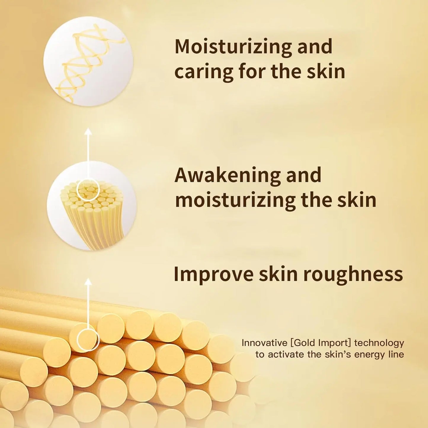 24K Gold Bio Collagen Face Mask, Hydrating Bio Collagen Mask Overnight Collagen Mask Hydrating Collagen Real Deep Mask Skin (34G X4Ea)