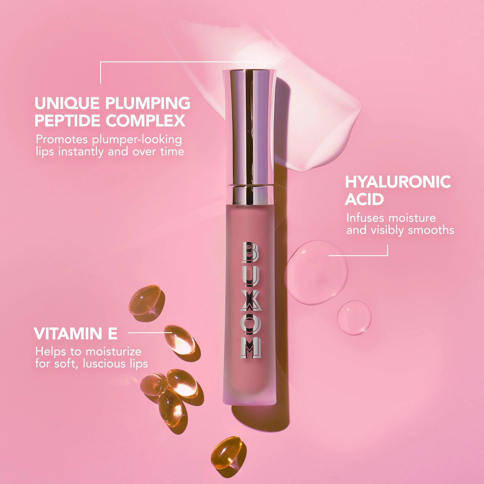 BUXOM Full-On Plumping Lip Cream Gloss - Hydrating Lipgloss, Moisturizing, Glossy Finish, All Skin Types - Makeup