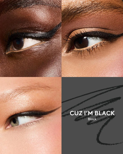 Fenty Beauty Fine Linez Lash Line-Enhancing Eyeliner — Cuz I'M Black
