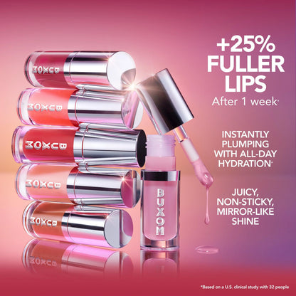 Buxom Full-On Plumping Glossy Lip Oil - Lightweight, Non-Sticky, Super Shiny, Hydrating Lip Makeup