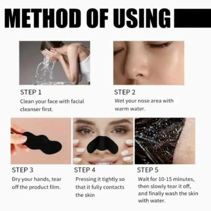 Deep Cleansing Blackhead Nose Strips, 20/40Pcs Gentle Skin-Friendly Nose Masks for All Skin Types, Daily Cleansing Nose Strip
