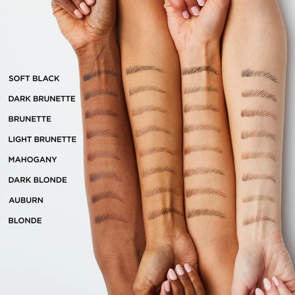 Faux Brow, Hair-Like, Filling Eyebrow Pen with Double-Brush Tip, Fast & Precise Eyebrow Makeup, L'Oreal Paris