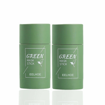Green Tea Facial Mask Stick, Summer Moisturizing Face Mask Balm, Hydrating Face Mask Stick for Women & Men