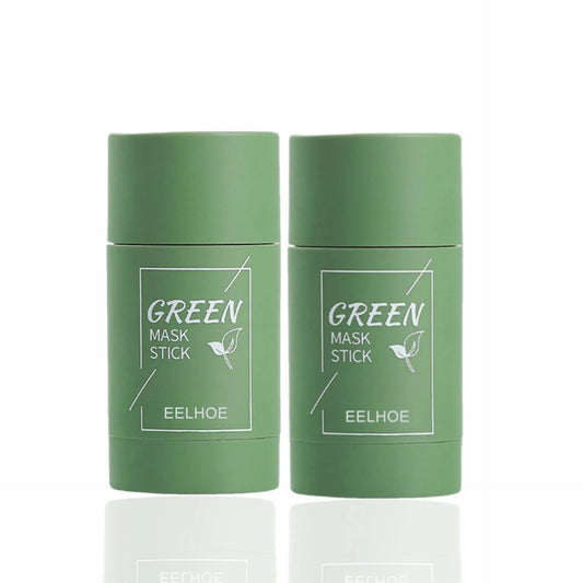 Green Tea Facial Mask Stick, Summer Moisturizing Face Mask Balm, Hydrating Face Mask Stick for Women & Men