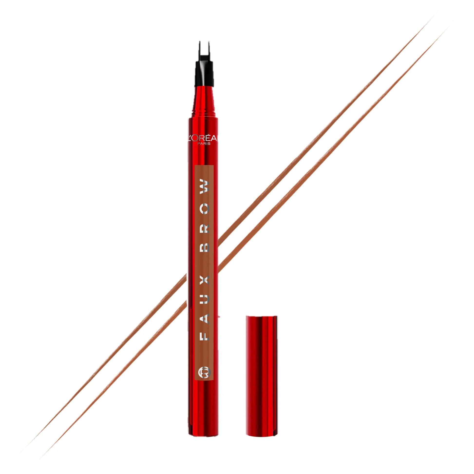Faux Brow, Hair-Like, Filling Eyebrow Pen with Double-Brush Tip, Fast & Precise Eyebrow Makeup, L'Oreal Paris