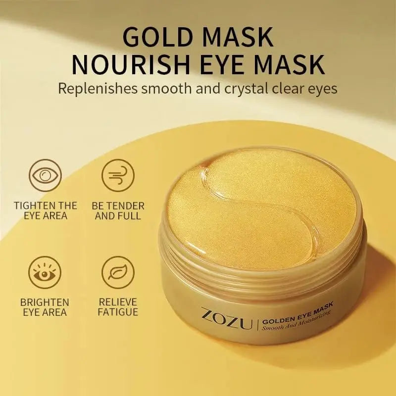 【Mother'S Day Gifts】Green Cosmos 24K under Eye Patches - 30 Pairs - under Eye Mask for Eye Care,Hydrating Moisturizing Eye Mask Patch under Eye Patches for Dark Circles and Puffiness,Eye Patches for Dark Circles,Eye Masks for Puffiness,Under Eye Mask