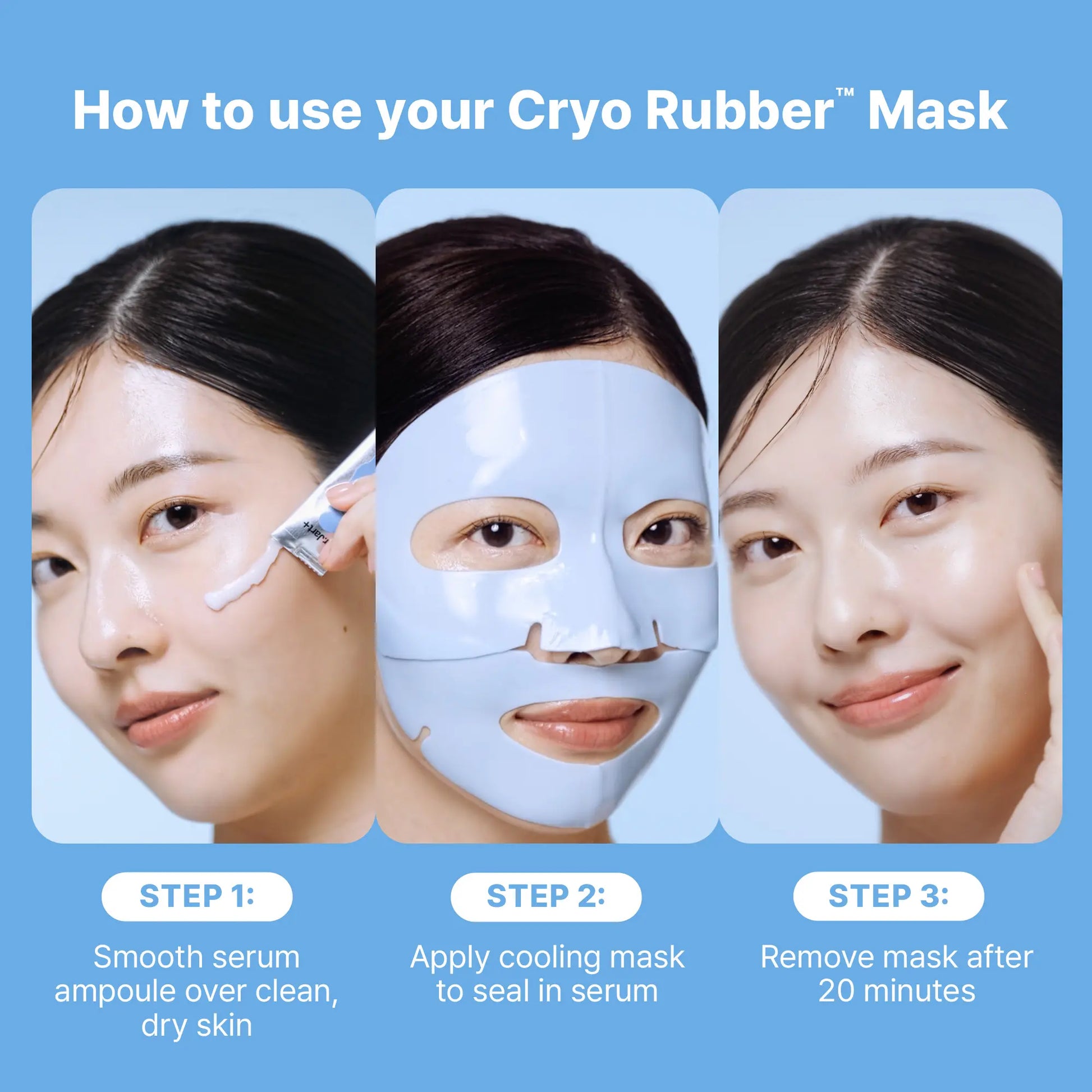 Dr.Jart+ Cryo Rubber Moisturizing Face Mask | Hyaluronic Acid Face Mask | Cooling Rubber Mask | Hydrating Face Mask | Korean Glass Skin Mask | Moisture Barrier Mask