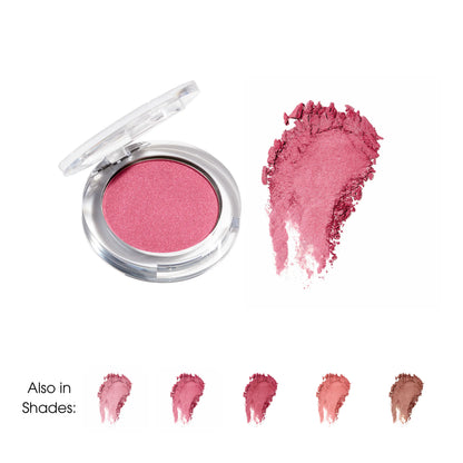 BUXOM Wanderlust Primer-Infused Blush - Blendable, Hyaluronic-Infused, Powder Blush, Luminous Finish, All Skin Types and Textures