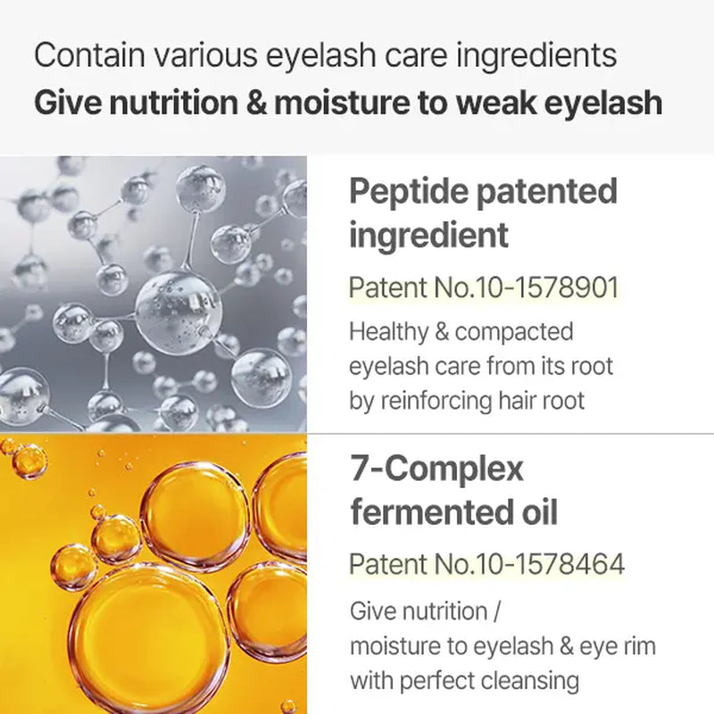 [COSNORI] Long Active Mascara Remover | Korean Vegan Eye Makeup Remover | Gentle Cleansing for Waterproof Mascara