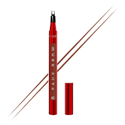 Faux Brow, Hair-Like, Filling Eyebrow Pen with Double-Brush Tip, Fast & Precise Eyebrow Makeup, L'Oreal Paris