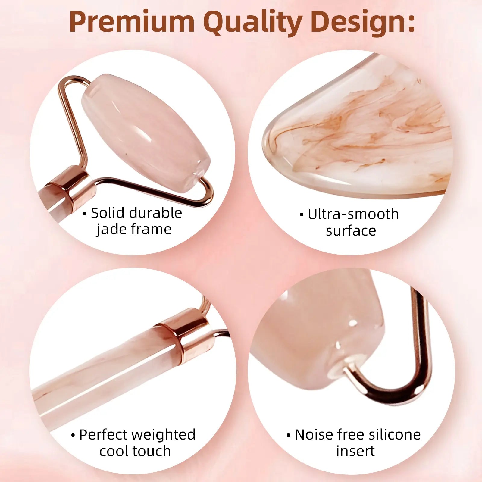 Summervibes Lymphatic Contour Face Brush Gua Sha & Facial Roller Set 4-In-1 Gua Sha Massage Comb for Jawline Sculpting Tension Relief Lymphatic Drainage Anti-Aging Tools for Face Neck Body Daily Firming Unisex Gift